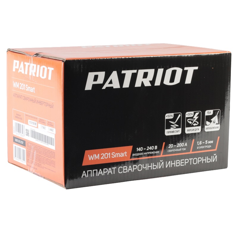 Аппарат сварочный MMA Patriot WM 201Smart 605302137