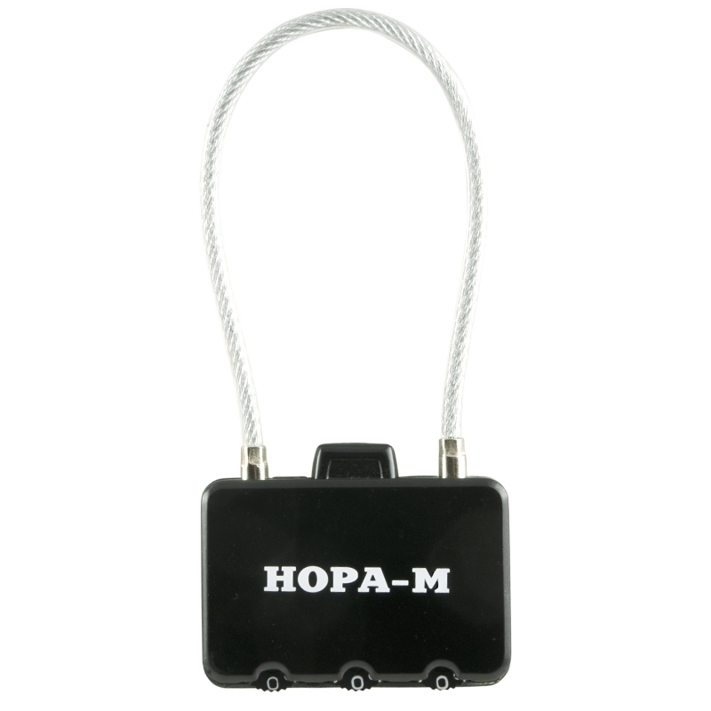 Замок навесной кодовый для чемодана Нора-М 609 17086 Черный - 42 мм 228₽