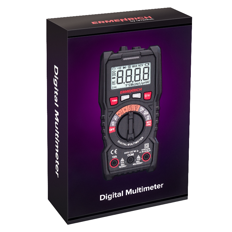 Мультиметр Ermenrich Zing TC13 82980, цифровой, 10A, 600 В в Вологде