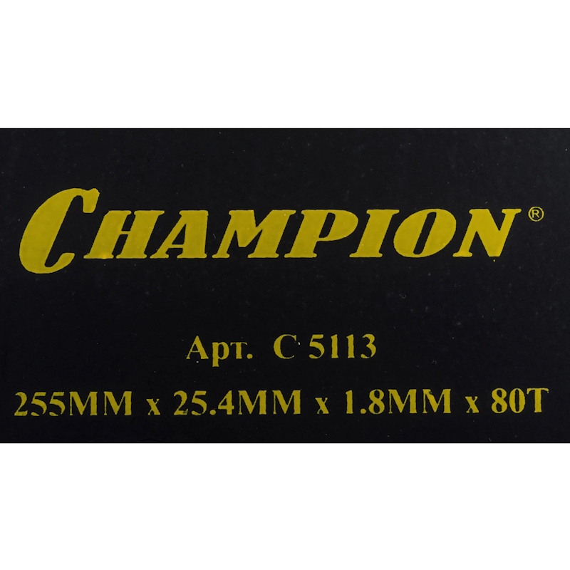 Нож с остроугольными зубцами Champion C5113 (25,4x255 мм, 80 зубьев) в Угличе
