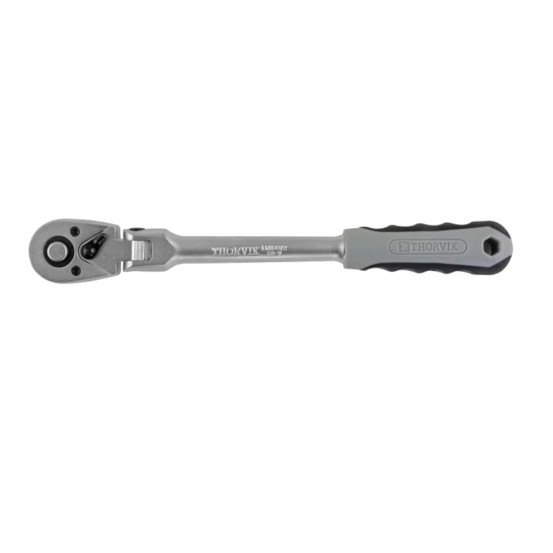 Рукоятка трещоточная Thorvik FRH3872 053374, с шарниром,  3/8"DR, 72 зубцов, 240 мм