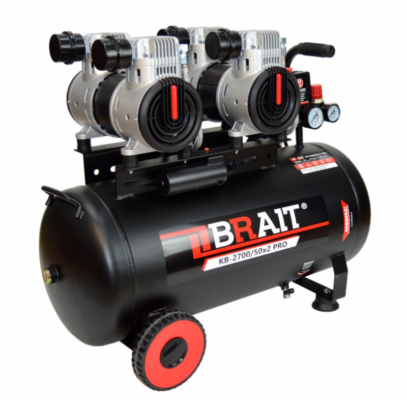 Компрессор воздушный Brait KB-2700/50X2 PRO 20.01.027.043 (50 литров; 2,7Kw) в Иваново