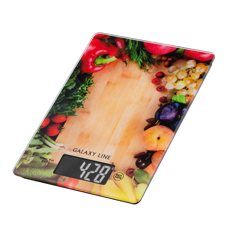 Весы кухонные электронные Galaxy Line GL 2817 4610092015880, стекло в Череповце