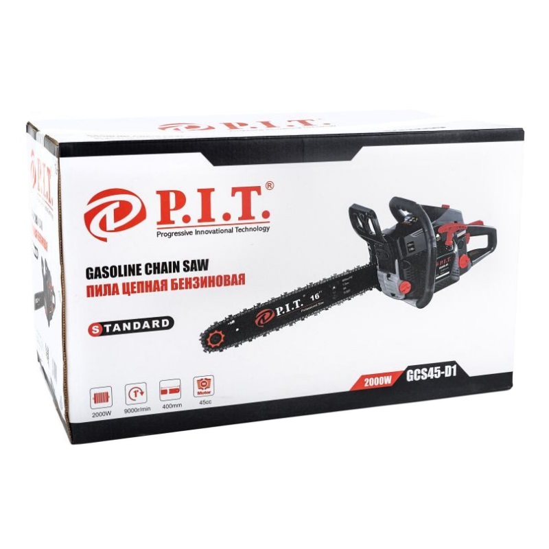 Бензопила P.I.T. СТАНДАРТ GCS45-D1, 16", 2.8 л.с. в Муроме