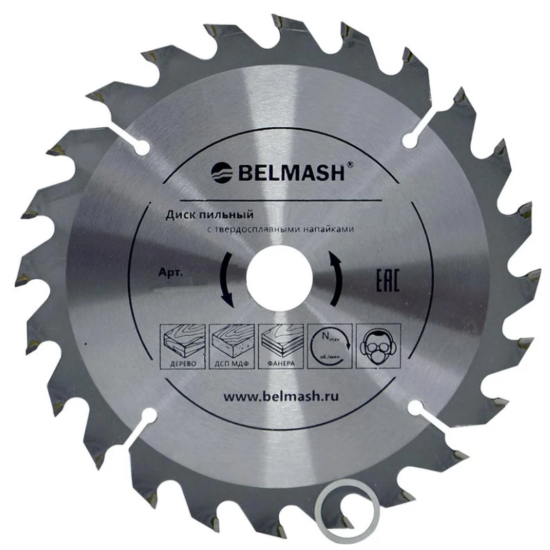 Диск пильный Belmash RD107A, 190×1,6/1,4×30/25,4/22,2 24Т