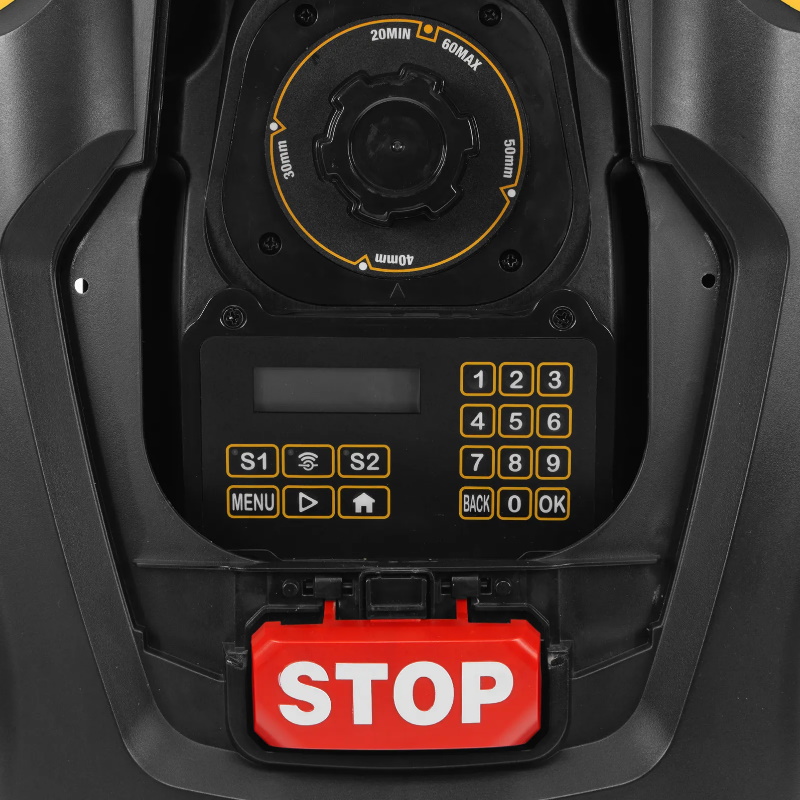 Робот-газонокосилка Denzel Grass Master 1000 58955, ультразвуковой датчик, 3 Ач, LCD дисплей, Wi-Fi в Александрове