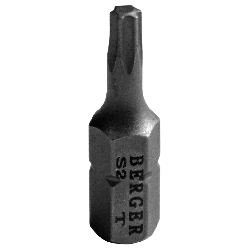 Биты Berger BG2388, магнитные, Torx9, 25 мм, 2 шт., S2 в Ярославле
