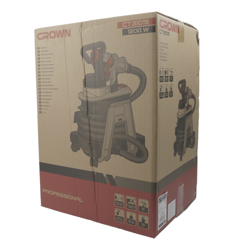 Строительный краскораспылитель Crown CT31015, вес 5,1 кг