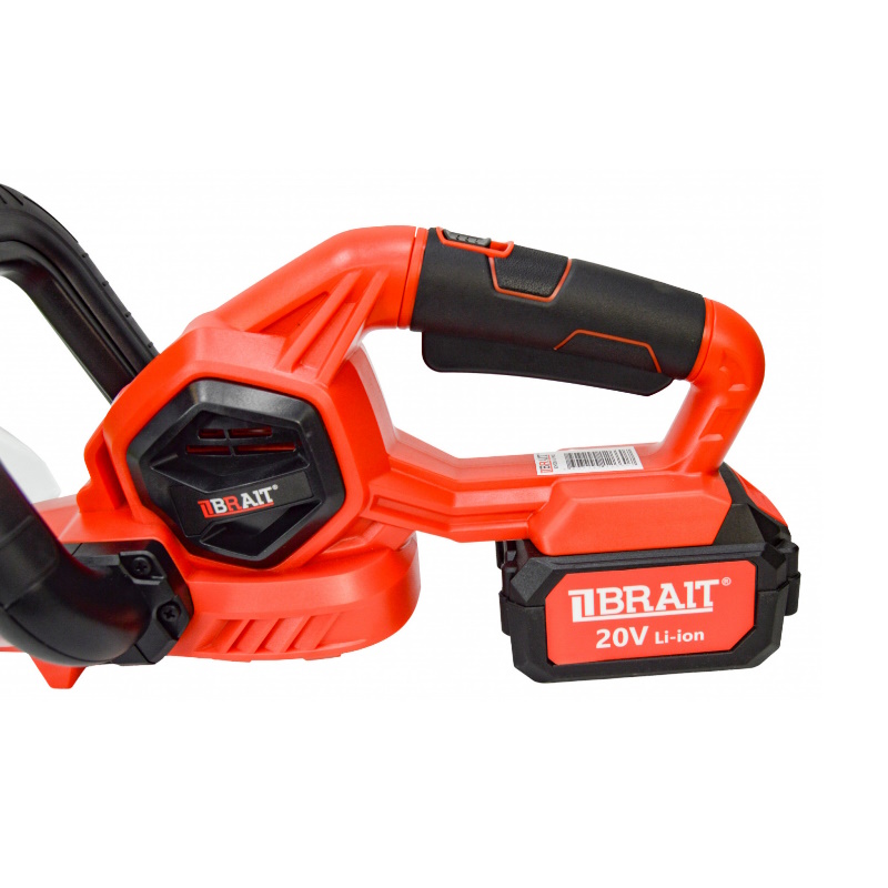 Кусторез аккумуляторный Brait BCHT20-4PU PRO 21.01.222.101 (20 В, Li-ion, АКБ 4.0 Ач, З/У 2.4 А,1100 об/мин, нож 500 мм)
