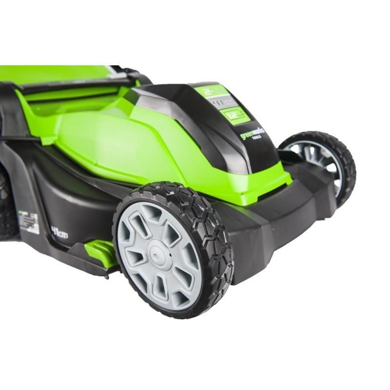Электрическая газонокосилка Greenworks GLM1241 (1200Вт, 40см, ширина скашивания 41 см) в Коврове