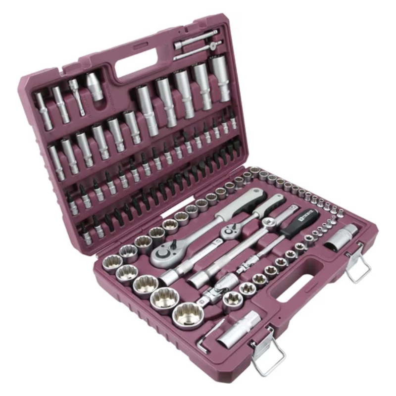 Набор инструмента универсальный Thorvik TS108/12 054013, 1/4", 1/2"DR с головками торцевыми 12-гранными, 108 предметов во Владимире