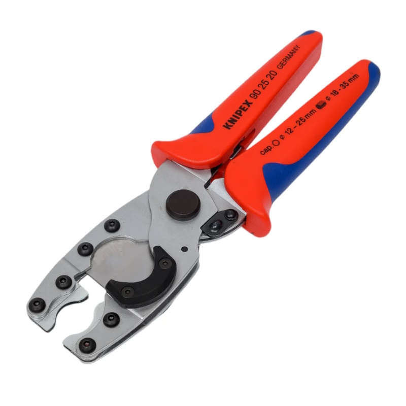 Труборез-ножницы Knipex KN-902520SB, для композитных (Ø 12-25 мм) и защитных труб (Ø 18-35 мм), длина 210 мм в Иваново