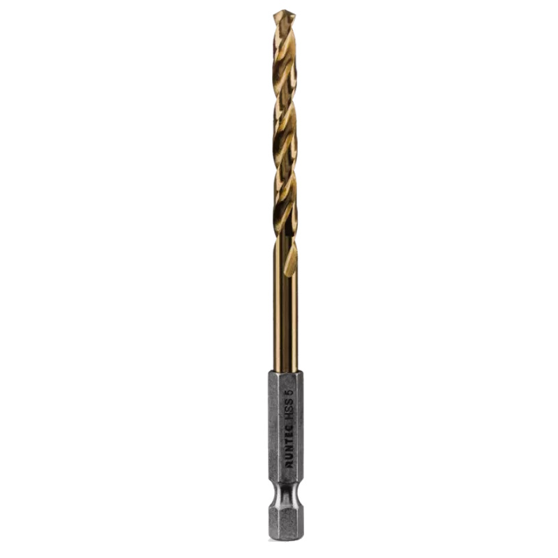 Сверло по металлу Runtec RT-DS5, HSS-TiN, 5 x 106мм, HEX 1/4" в Коврове