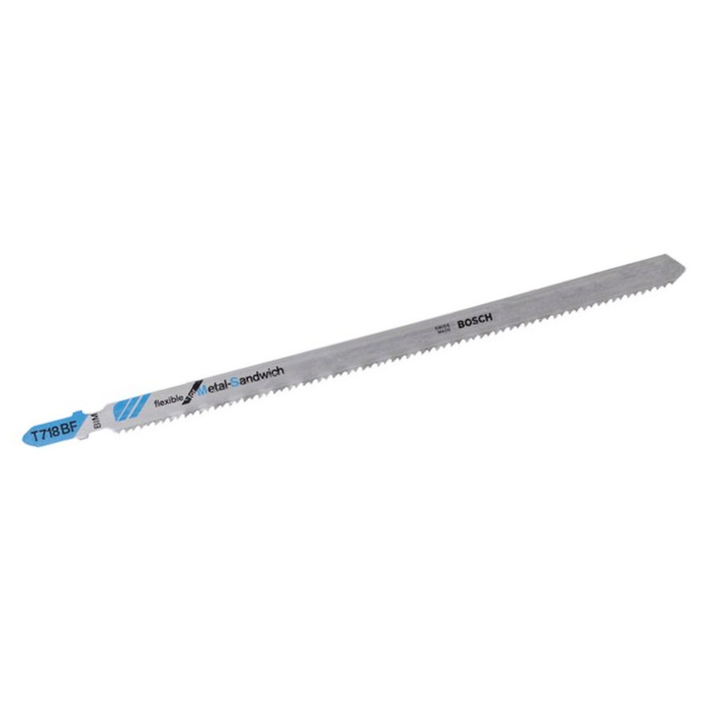 Длинные полотна для резки металла для лобзика Bosch T718BF 2.608.636.335 (3 шт., шаг 2 мм, длина 180 мм) в Твери