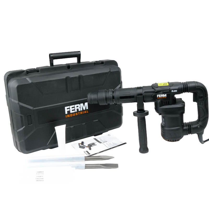 Отбойный молоток Ferm Industrial HDM1040P (тип патрона SDS MAX, набор принадлежностей) в Угличе