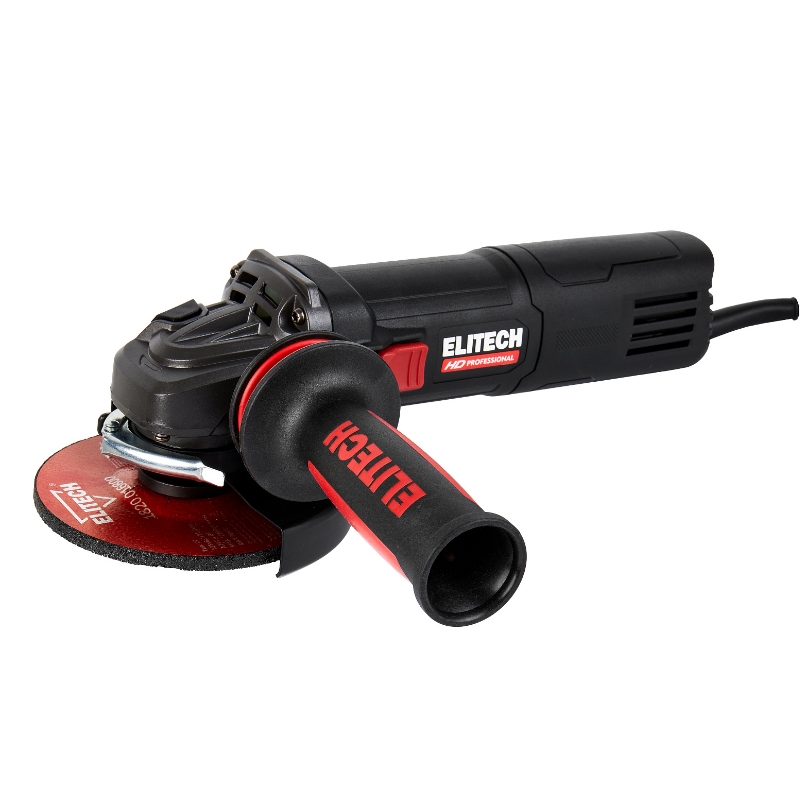 Угловая шлифмашина (болгарка) Elitech AG 1412E 205375 E2213.050.01, 125 мм, 1400 Вт, плавный пуск, регулировка оборотов, в кейсе в Ярославле