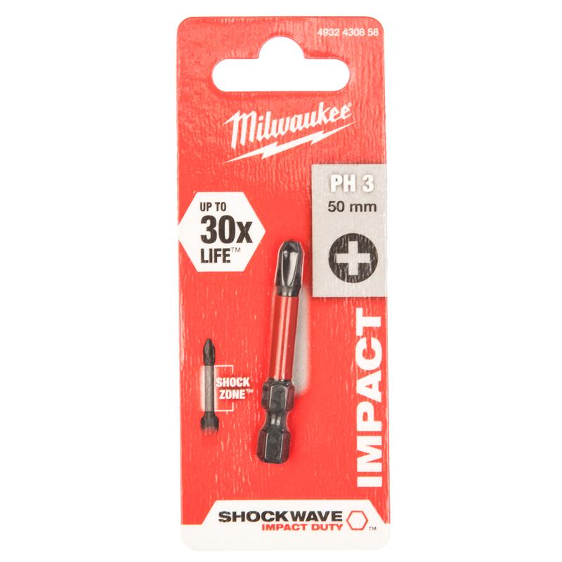 Бита Milwaukee Shockwave 4932430858, 50 мм в Рыбинске