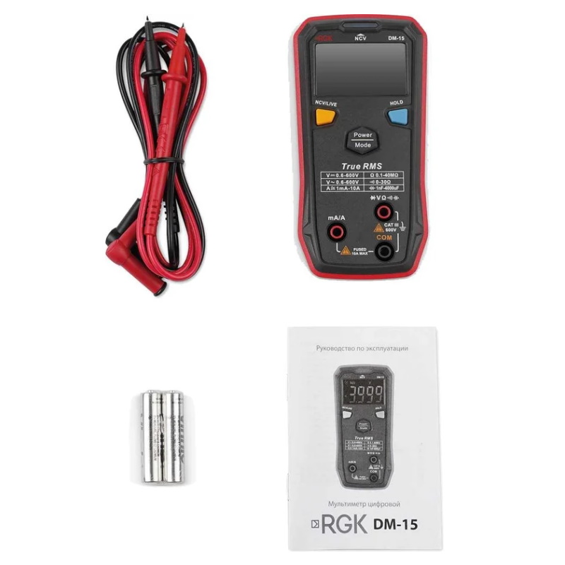 Мультиметр RGK DM-15 721494, с поверкой в Туле