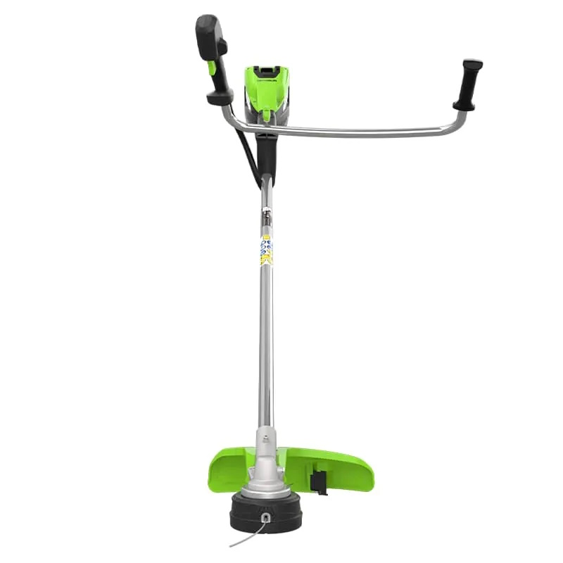 Триммер аккумуляторный Greenworks TB201H 2112407UB, 82V, 2,0 кВт, 46 см, c трехлопастным ножом, б/щ, с 1хАКБ 5 Ач и ЗУ