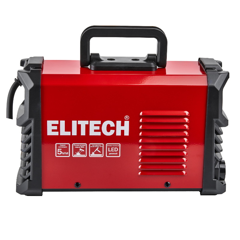 Инвертор Elitech АИС 220 ЖК 204746, MMA, 160-250В, 7.9 кВт, 20-220А в Рыбинске