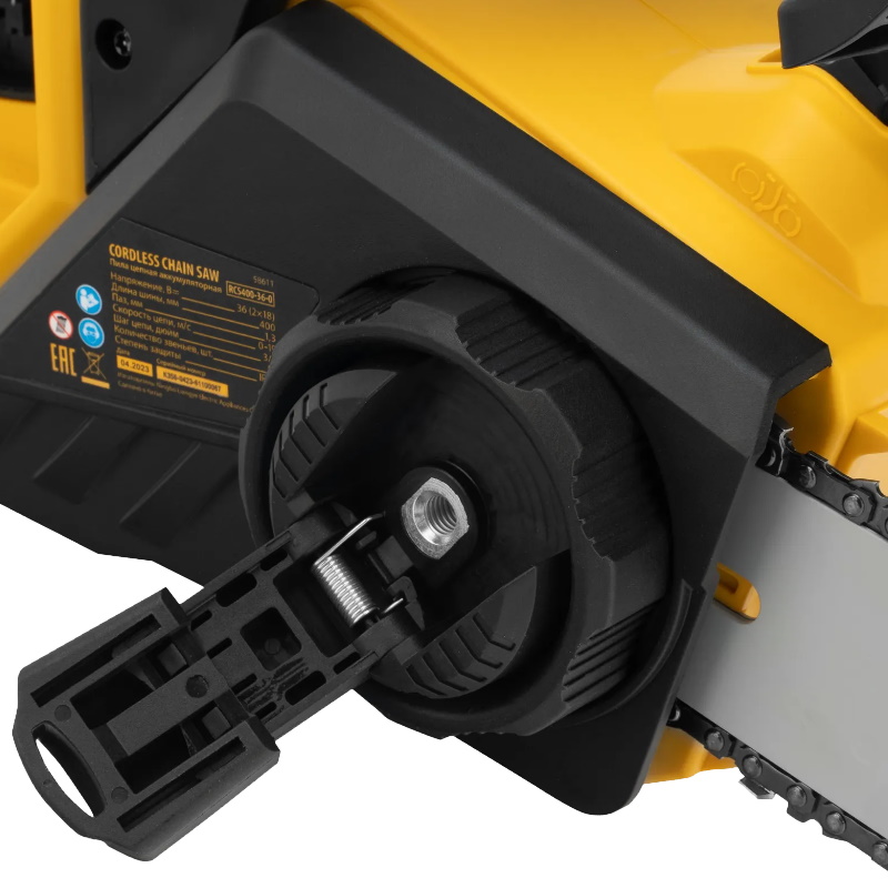 Цепная пила аккумуляторная бесщеточная Denzel RCS400-36-0 58611, Li-ion, 36 В, шина 400 мм в Коврове