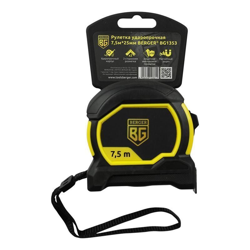 Рулетка с магнитом Berger BG1353 (7.5 м, 25 мм) в Коврове