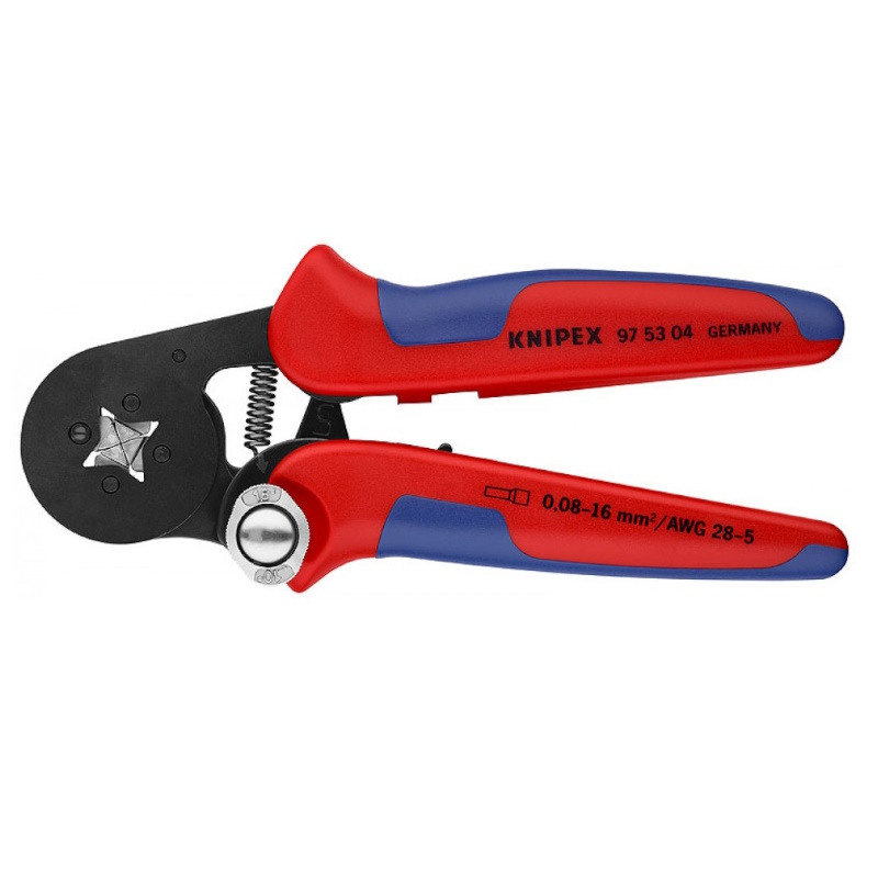 Инструмент для опрессовки контактных гильз Knipex KN-975304, самонастраивающийся - патентованный