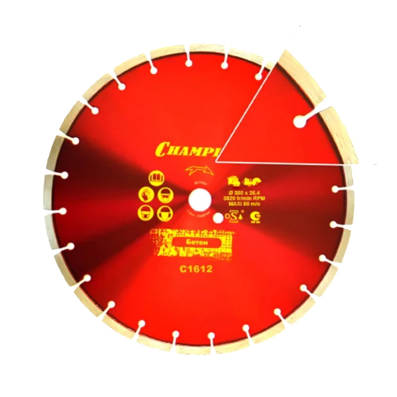 Диск алмазный бетон Champion C1612, ST 300/25,4/10 Concremax (старый бетон ,ж/б с наполн.сред.тв) в Кинешме