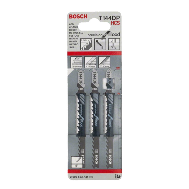 Пилки для лобзика Bosch T 144 DP, HCS 2.608.633.A31 в Череповце