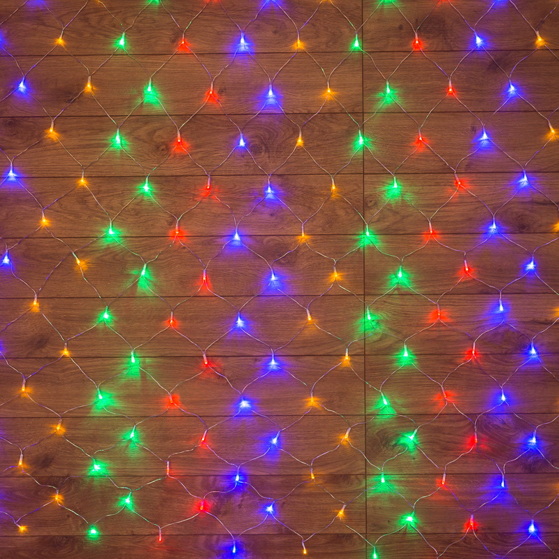 Гирлянда светодиодная "Сеть" Neon-Night 215-119-6 125372, 1х1.5м 96 LED мульти с контроллером 8 режимов  в Туле