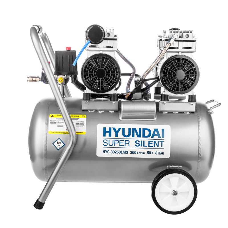 Компрессор безмасляный поршневой Hyundai HYC 30250LMS бесшумный 26831₽