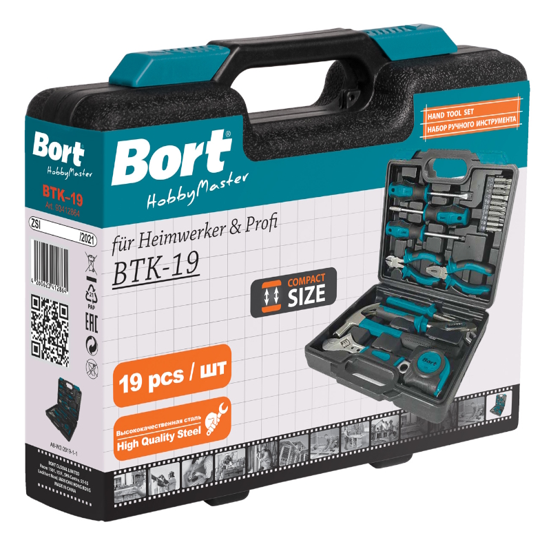 Набор ручного инструмента Bort BTK-19 93412864