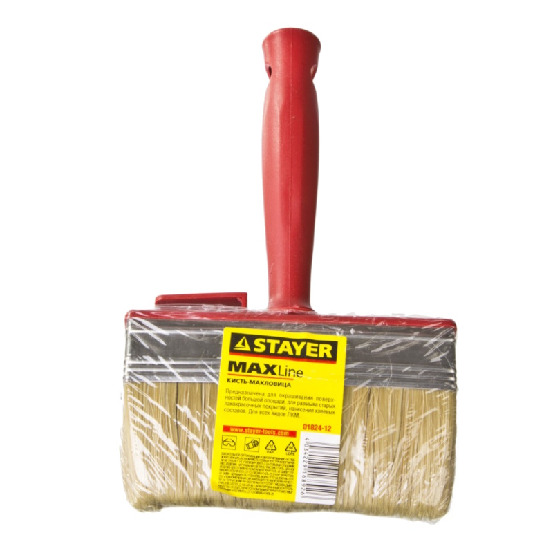 Макловица Stayer "MASTER" UNIVERSAL 01824-12, светлая щетина, пластмассовый корпус, 3х12см  в Ярославле