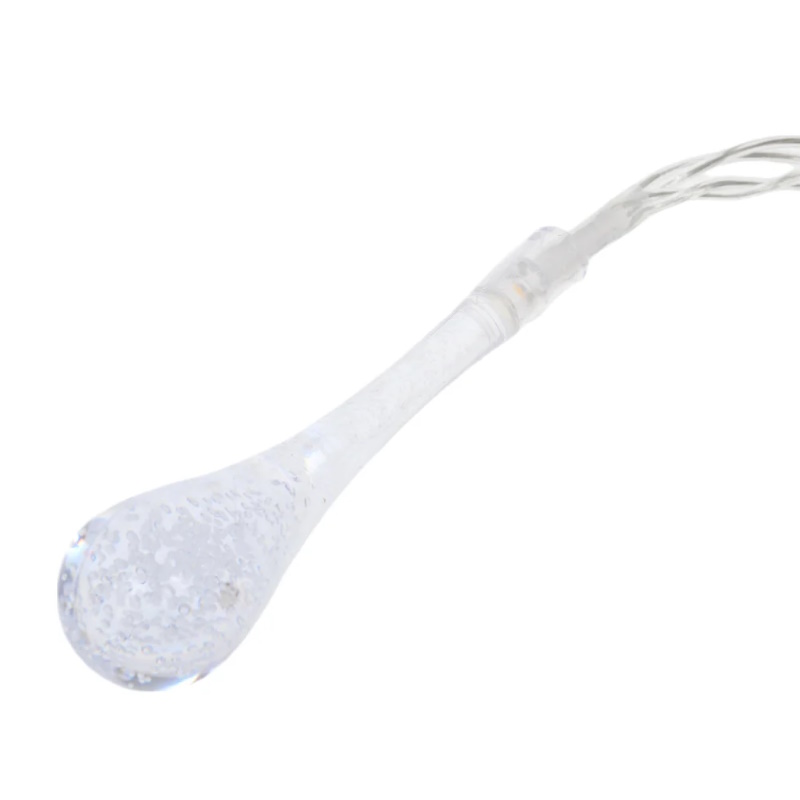 Гирлянда светодиодная Космос "Капельки" KOC_GIR-B112 1757864, 10LED, 1.8+0.3м, теплый белый, акрил в Туле