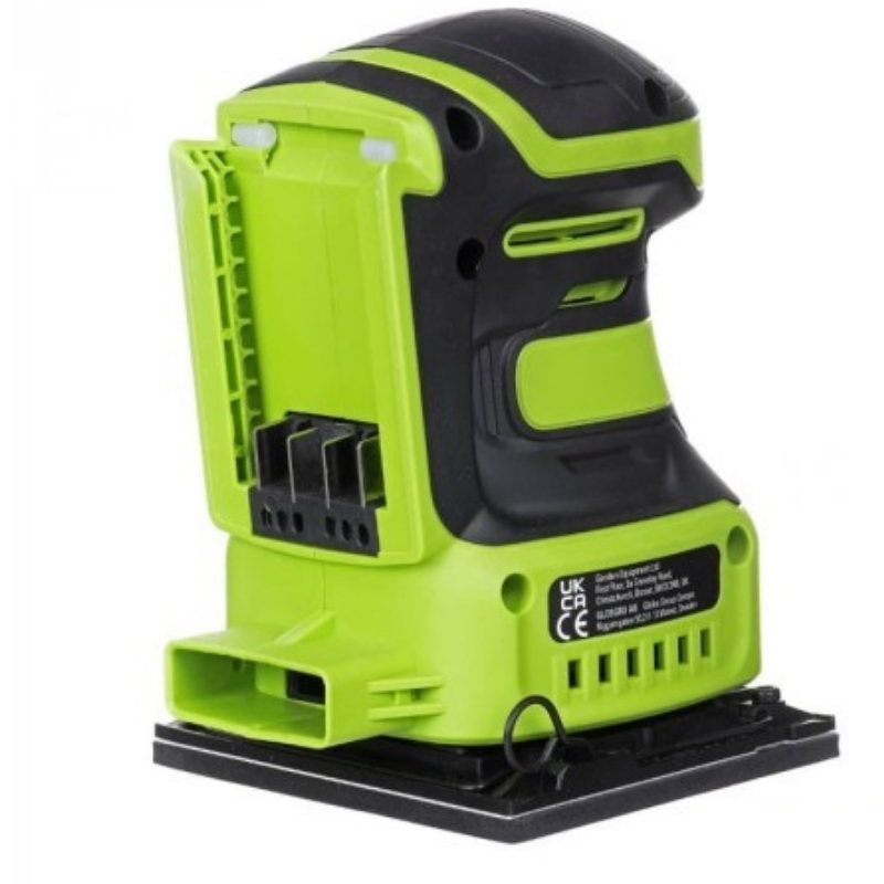Плоская шлифмашина аккумуляторная Greenworks G24SS14 24V 3100507CUA, 115x140мм,5500 об/мин,ампл. 1,6 мм,1х2Ач,ЗУ,кор в Вологде