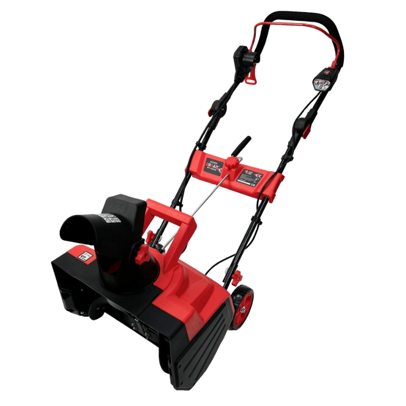 Снегоуборщик электрический Brait BST-2200YBL 05.03.004.089, 2200Вт, 230В, 50Гц.. ширина захвата 46см., высота 20см, выброс 3-6 м, фара в Угличе
