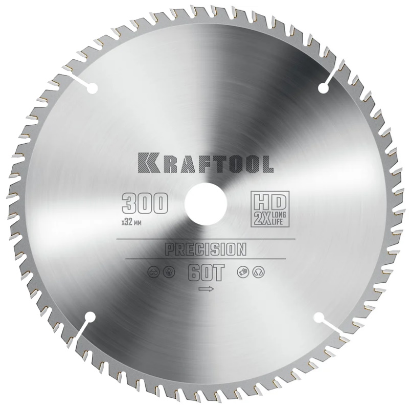 Пильный диск по дереву Kraftool Precision 36952-300-32 300 х 32 мм 60Т 2805₽