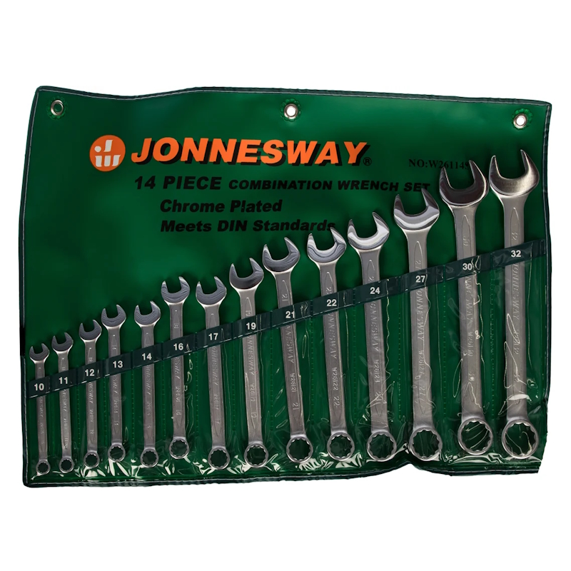 Набор ключей гаечных комбинированных в сумке Jonnesway W26114S 047402, 10-32 мм, 14 предметов в Вологде