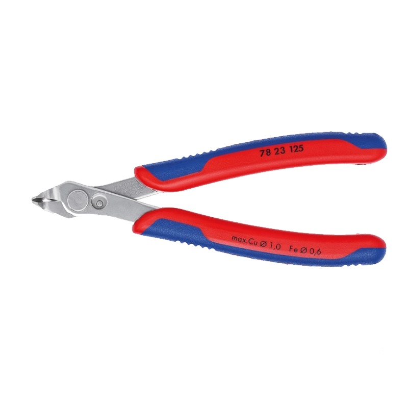 Бокорезы прецизионные Knipex Electronic Super Knips KN-7823125 губки 60 125 мм 2-компонентные ручки 4877₽