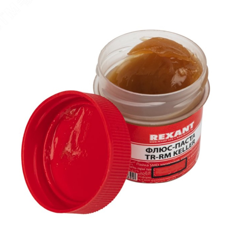 Флюс для пайки Rexant 09-3690, паста TR-RM KELLER, 20 мл, банка в Твери