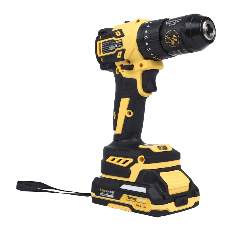 Дрель акк б/щ уд. Hanskonner HCD2065BLIC 18В, 1BatterySystem, 65Нм, (2х2.0Ач совместимы с Makita LXT) в Туле