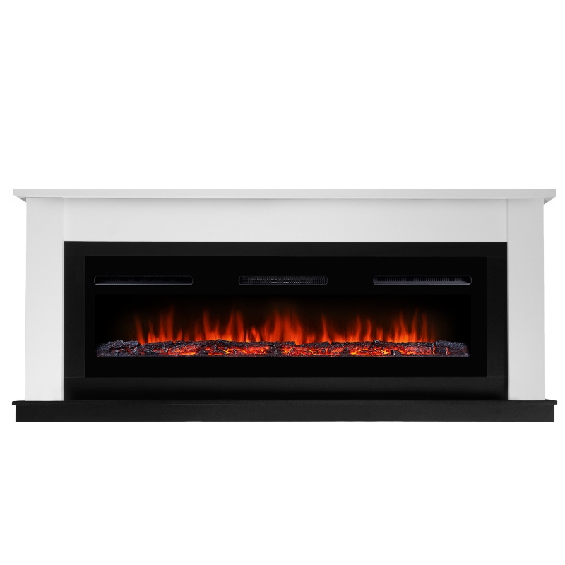 Каминокомплект Electrolux НС-1660707: Очаг Infinity EFP/P-1600ULS, портал Canto Long белый, черный в Вологде