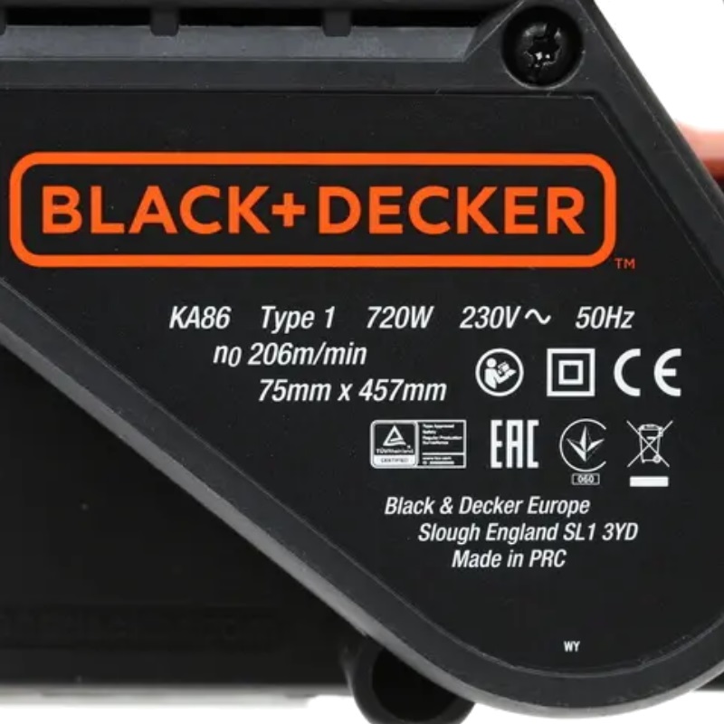 Ленточная шлифовальная машина Black+Decker KA86 в Переславле