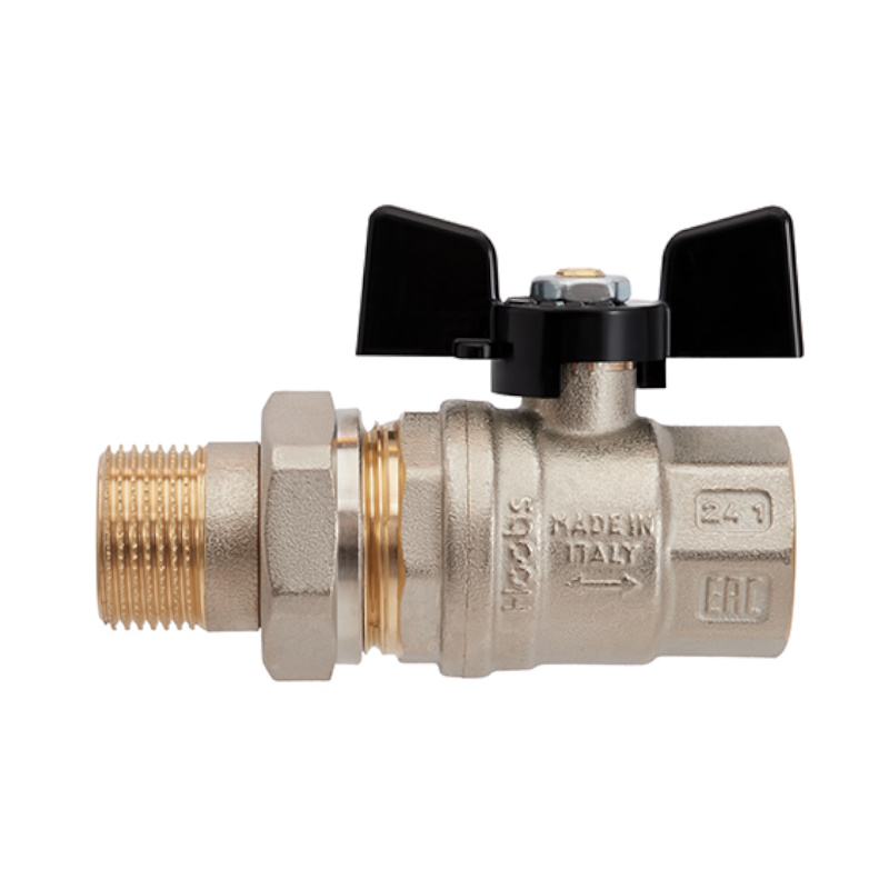 Кран шаровой Hoobs ORION 15155H, с американкой, НР/ВР, 1'1/4'', бабочка в Костроме