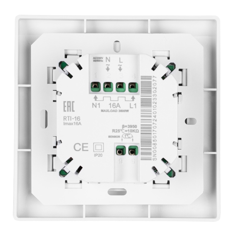 Терморегулятор сенсорный Royal Thermo Sensonite RTS-16 НС-1599137 белый, черный в Череповце