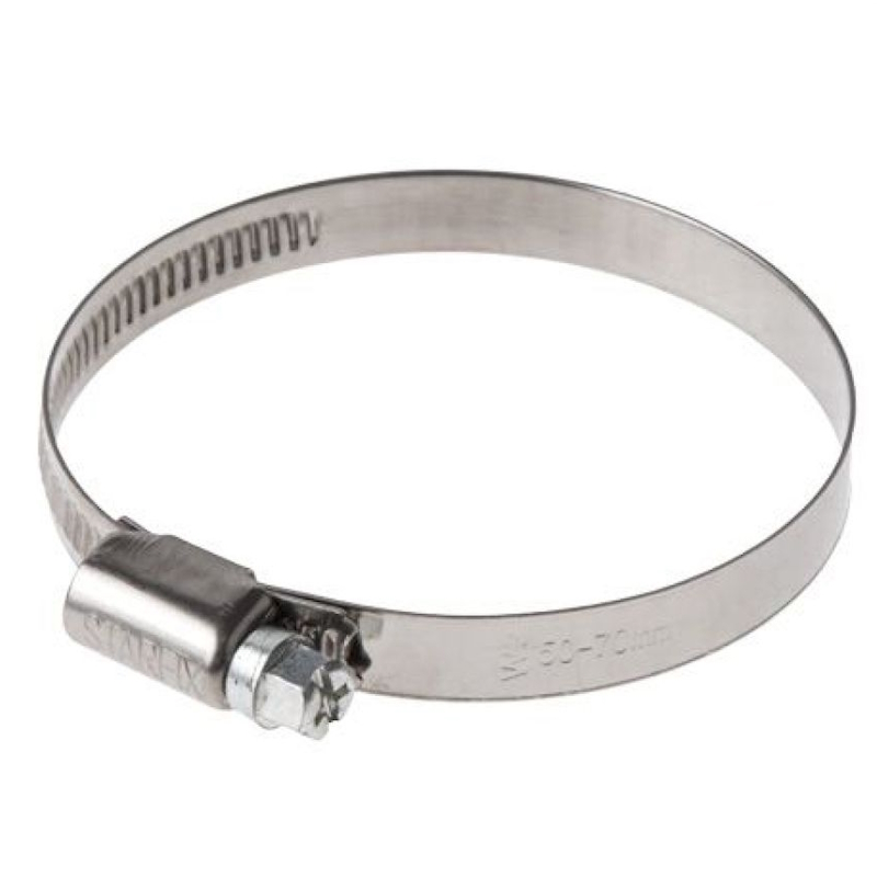 Хомут червячный Starfix SM-18012-25, 60-80 мм, нерж.сталь W2 (25 шт в пакете) в Муроме