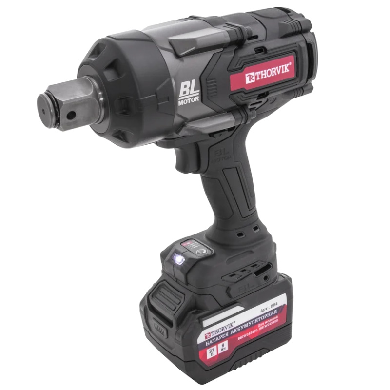 Гайковерт ударный Thorvik BBIW012400 053709, аккумуляторный, бесщёточный, 1"DR, 21В, 2400 Нм в Коврове