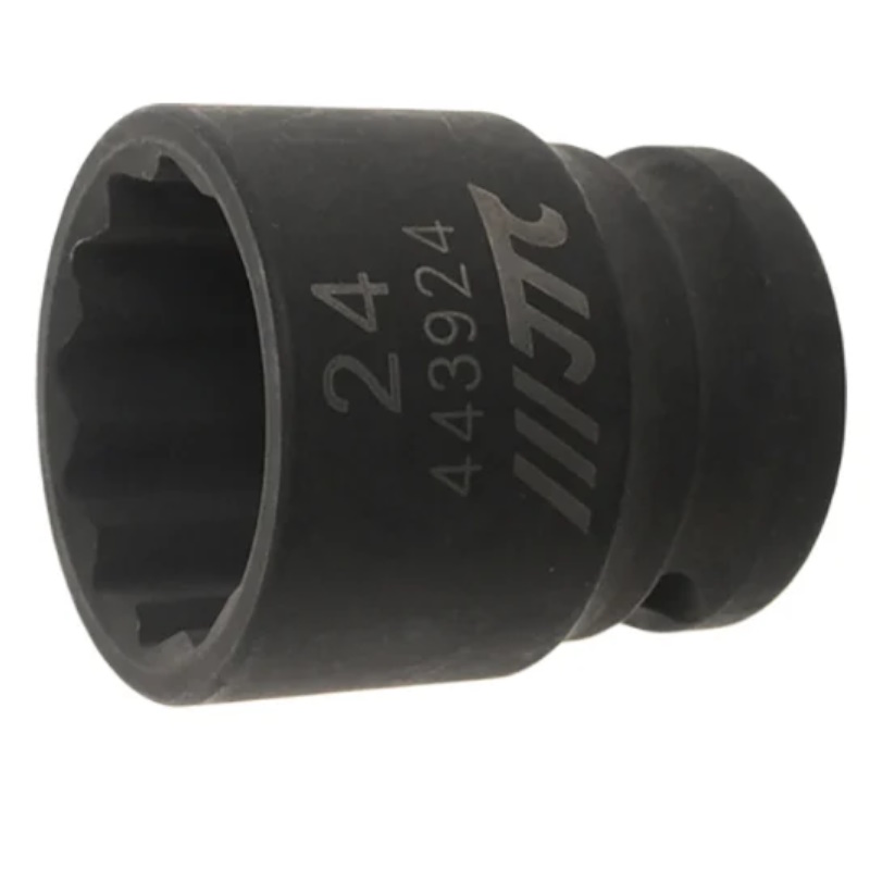 Головка торцевая ударная JTC JTC-443924 12-гранная 12x24 мм длина 38 мм 357₽