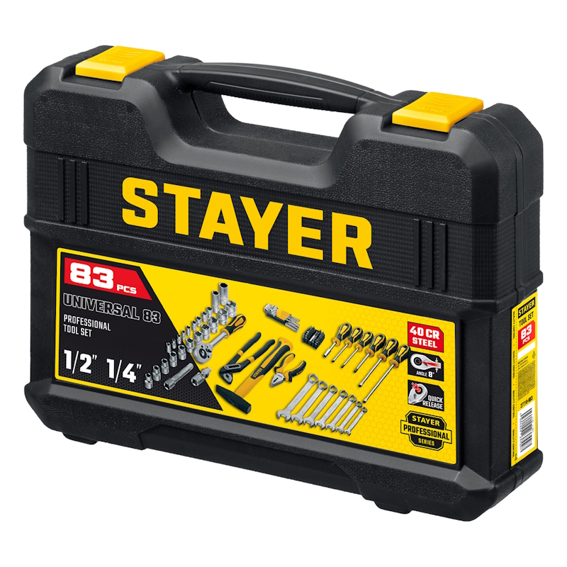 Универсальный набор инструмента Stayer Universal 83 27710-H83, 83 предмета в Рыбинске