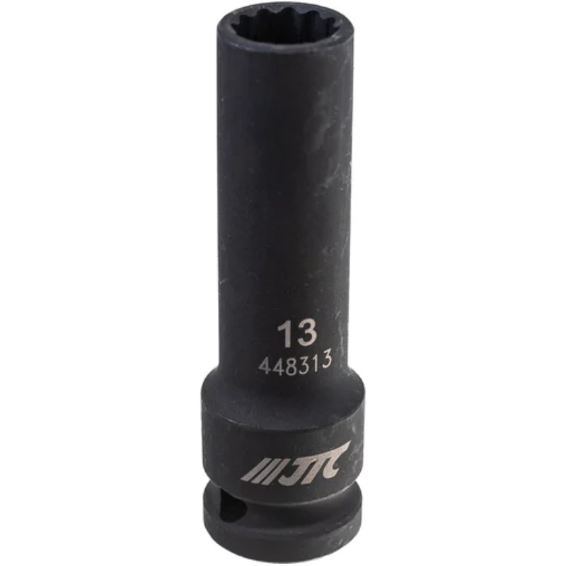 Головка торцевая JTC JTC-448313, 1/2" 13 мм, 12-ти гранная, ударная, тонкостенная, L=82мм